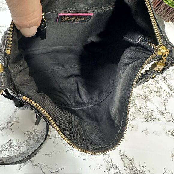 Elliott Lucca Gwen Leather Crossbody Bag Black - Picture 9 of 14